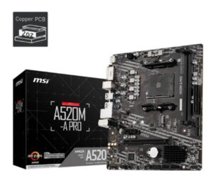 MSI MAINBOARD (AM4) MSI A520M-A PRO DDR4